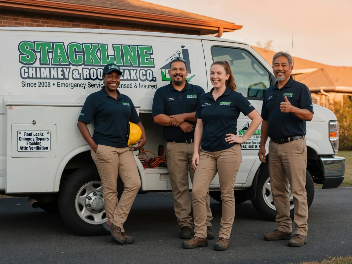 Chimney flashing repair company in Newton, TX